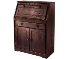 Sekretär aus massiver Kiefer kolonialfarben, Schreibtisch