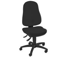 Bürodrehstuhl Bandscheibensitz ergonomisch geformt Schreibtischstuhl Drehstuhl Bürostuhl schwarz 210320
