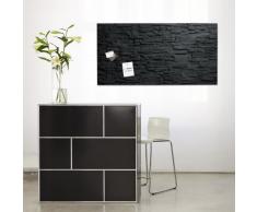 SIGEL GL149 Glas-Magnetboard 91 x 46 cm Motiv Schiefer-Stone / Magnettafel Artverum - weitere Designs/Größen