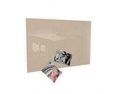 Colours-Manufaktur Magnettafel inkl. Magnete - in 4 Verschiedene Größen und 18 (vanille, 60 x 90 cm)