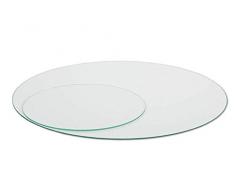 Glasplatte Rund Tischplatte Klarglas Kreis 5mm stark Ø 55 cm Durchmesser Scheibe aus Glas für Küchentisch Schreibtisch Gartentisch Stehtisch Sofatisch Glasscheibe Tisch 5mm-klarglas-55cm