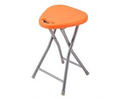 Cxmm Klappbares Frühstück Gepolsterter Barstuhl Hocker Küche Party Bürohocker Sitz, 30 * 30 * 45,5 cm (Farbe: Orange)