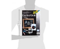 folia 390490 - Tafelfolie 135µ, 5 Blatt, 23x33 cm, schwarz, selbstklebend