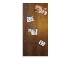 Magnet-Pinnwand in Rost-Optik, Memoboard, Magnettafel, magnetisch; inkl. 10 Haft-Magnete und einer Größe von 91,5cm x 46cm