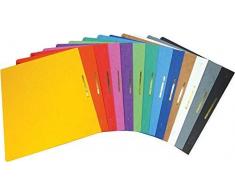 Brunnen Schnellhefter Pappe extrastark - GROßPACK bunt - 13 Stück bzw. Farben im Pack - für Schule, Job, Büro und zu Hause