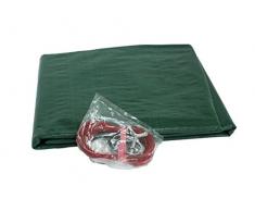 Winterabdeckplane Achtformbecken aus PEB mit Spannschloss und Spannschnur, Größe:6.25 x 3.60 m