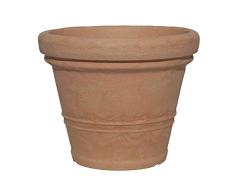 Testrut Pflanztopf, Kunststoff, rund, Terrakottaoptik, Erdvolumen ca. 53 l, Durchmesser ca. 55 cm, Höhe ca. 44 cm