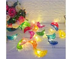 LED Lichterkette Sepak Takraw Colored Moon String Gartenpavillon Party Dekoration Lampe Fairy Rattan Schlafzimmer Zimmer Fenster Lichterkette Outdoor Frostschutz Sonnenschutz 5M 50Led