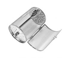 Yosoo 12x18cm Edelstahl Ofen Roast Korb Rotisserie Grill Korb Backen Rotary Nuts Bohnen Erdnuss Korb BBQ Grill Bakeware