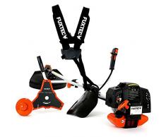 FUXTEC Benzin Motorsense FX-MS152 mit 52 cc, 2in1 Multitool, Profi-Tragegurt und 3 PS Leistung Trimmer Rasentrimmer Freischneider fs Faden 2-Takt, getestet in der Oberklasse mit Note 1,4 Easy Starter