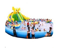 YUHAO(uk) Riesiger aufblasbarer Pool - Familie und Kinder aufblasbar, rechteckig