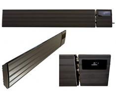 Komerci THG-20DS Infrarot Heizstrahler 2000W IP44 Dunkelstrahler Heizung Aussen Innen Schwarz