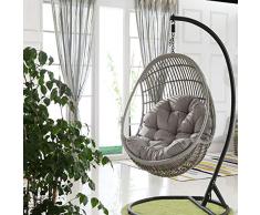 Runningfish Verdicken Ei Stuhl Kissen, hängenden Stuhl pad für gartenschaukel Sitz, hängenden Ei Stuhl, hängenden Korb Sitz