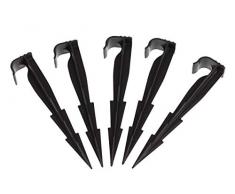 GARDENIX 50 Stück AquaPEG Gartenschlauch Anker Boden Erdspiess Befestigungsanker für Tropfschlauch Perlschlauch Steckgabel