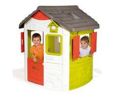 Smoby Neo Jura Lodge, Spielhaus für Kinder für drinnen und draußen, mit Fenstern, Türen, Vogelhaus, erweiterbar, für Jungen und Mädchen ab 2 Jahren