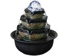 Mr.T Bürodekoration Einfach Wohnzimmer Wasser-Brunnen Feng Shui-Kugel-Schreibtisch Oberflächendekoration Einweihungs Eröffnung Landschaft Wasserbrunnen (Color : C)
