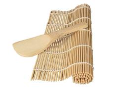 duquanxinquan Sushi Rollmatte Sushimatte Sushi Kit Löffel Sushi Rollen Sushi Rolling Kit Bambusmatte Sushi Selbst Machen Set Rolling Mat Home Kitchen
