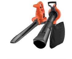 Black+Decker Laubsauger und Bläser GW2810 mit Häcksler, 50l Fangsack und Tragegurt – 2800W – Extrem stark mit variabler Blasgeschwindigkeit – Rückenschonende Benutzung