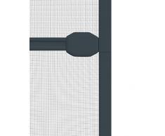 Windhager Insektenschutz Spannrahmen-Tür Fliegengitter Alurahmen für Türen, individuell kürzbar, 100 x 210 cm, Anthrazit