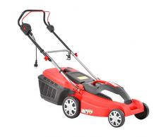 HECHT Elektro-Rasenmäher 1844 Elektro-Mäher (1800 Watt, 42 cm Schnittbreite, 11-fache Schnitthöhenverstellung 25-85 mm, 50 L Fangsack)