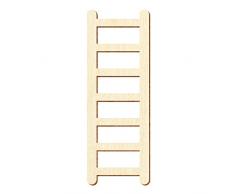 Holz Leiter Dekoleiter - 3-50cm Höhe - Basteln Deko Tischdeko, Größe:30cm, Pack mit:25 Stück