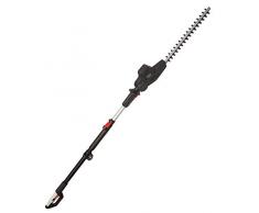 Scheppach Elektro Teleskop Heckenschere TPH500 (500 W, Schnittlänge 410mm, Schnitt- Ø 18mm, teleskopierbar, 5-stufig neigbar, Reichweite 4,5m) inkl. Schnellverschluss/Schultergurt