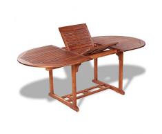 vidaXL Ausziehbarer Gartentisch Esstisch Akazienholz