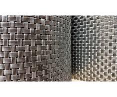 Smart Deko 91832 Silber&Anthrazit 0,19x30m Polyrattan Sichtschutzstreifen 78728 Balkonsichtschutz, Windschutz, Balkonblende, Garten Sichtschutz
