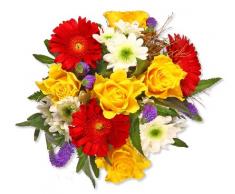 Blumenstrauß BlumenversandAlles Gute +Gratis Grußkarte+Wunschtermin+Frischhaltemittel+Geschenkverpackung