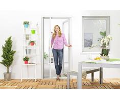 empasa Insektenschutz Fliegengitter Rollo Tür Insektenschutzrollo SMART auf Maß geschnitten oder als Selbstbausatz