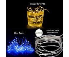 20m LED Schlauch Lichterkette Außen, Lichtschlauch Innen mit 200 LED, 16 Farben 4 Modi Wasserdicht Lichterschlauch Outdoor mit Stecker für Zimmer, Weihnachten, Weihnachtsbaum, Garten, Terrasse, Balkon