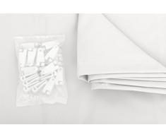 Windhager Sonnensegel für Seilspanntechnik, Wintergarten und Terrassen Beschattung, Seilspannmarkise, 420 x 140 cm, Uni Weiß, 10872