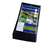 Aquagart Hochwertige PVC Teichfolie 1,0mm Stärke 5m x 4m I Fisch und Pflanzenfreundlich, UV- und witterungsbeständig I Schwimmteich Folie Gartenteich Teichplane schwarz I Garten- und Teichzubehör