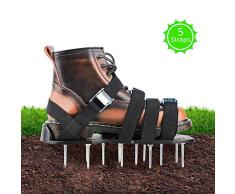 DEZEHUI Rasenbelüfter Schuhe, Rasenlüfter Vertikutierer Universelle Größe 30cm Lange 5,5cm