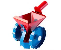 KADAX Streuer für ausbringen von Dünger, Samen und Streusalz, Düngerstreuer aus Stahl, Sämaschine, manueller Samenstreuer für Garten, Rasen, witterungsbeständig