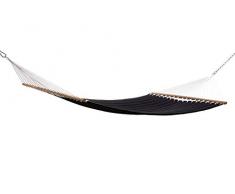 GRASEKAMP Qualität seit 1972 Stabhängematte 200 x 140 cm gepolstert Schwarz Hängematte Hammock Mehrpersonen 160 Kg