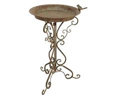 aubaho Vogeltränke Vogelbad Garten Vogelbecken Vogel Tränke Metall 75cm
