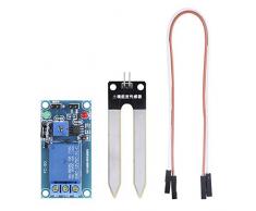 Bodenfeuchtigkeit Sensor Relais Kontroll Modul Potentiometer Automatik Bewässerung Schalter Innen Draussen Pflanzenpflege DC12V MEHRWEG VERPACKUNG