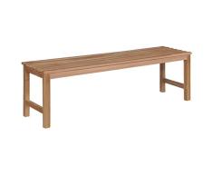 vidaXL Teakholz Massiv Sitzbank 150 cm Gartenbank Holzbank Parkbank Bank Flur