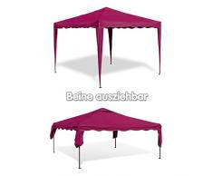 DEMA Alu/Metall Faltpavillon 3x3 Meter Bordeaux
