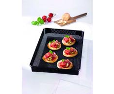 Durandal Ofenform 28x35x4 cm | Wiederwendbarer Ofenkorb & Grillkorb Kombination | Fettfreies Heißluft-Garen | Ideal auch als Pommesblech für Backofen