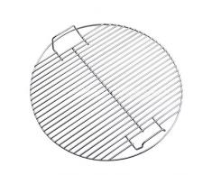 Demarkt Edelstahl Runde Grillrost Grid Klapp für Große Grill für BBQ Grillrost Ø 45,5 cm Rund Universal Qualitätsedelstahl