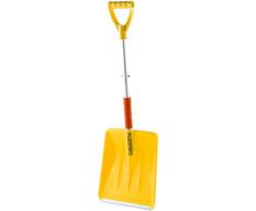 PEARL Schneeschieber: 3-teilig zerlegbare Schneeschaufel mit Alu-Stiel & horizontalem Griff (Lawinenschaufel)