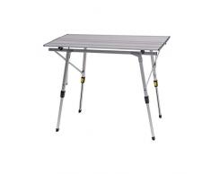 eSituro Campingtisch Klapptisch aus Alu mit Tragetasche, Höhenverstellbarer Reisetasch, 90x52.2X(45-72) cm