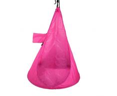 Nologo Yinxinhui Startseite Kinderhängestuhl, Kinder Schaukel Stuhl (ohne Kissen), Innen-und Außenbereich Garten Reise Hängeschaukelsitz, heiß 2020 (Farbe : Rose red)