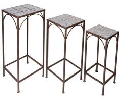 Esschert AC97 Design Pflanztisch 3-er Set, 30 x 30 x 75 cm