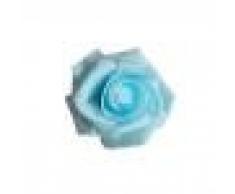 50x Schaumköpfe Blumenköpfe Kunstblumen Brautstrauß Haus Dekor Rosen - Hellblau