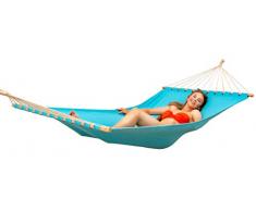 AMANKA XXL Stabhängematte 200x120 Doppelhängematte 2 Personen Hängematte Blau