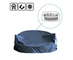 SVITA Savannah Schutzhülle Poly Rattan Sonneninsel Gartenmöbel Abdeckung Haube Plane