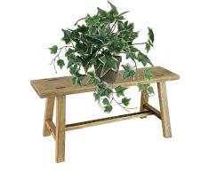 Mojawo Blumenhocker Blumenregal Pflanzenhocker Blumenbank Blumentreppe Ständer Blumen Bank Holz L58xB15xH28cm